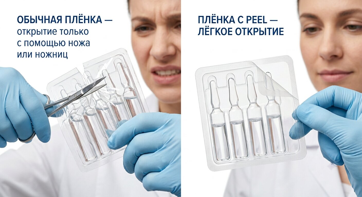 Сравнение плёнок — фармацевтическая упаковка